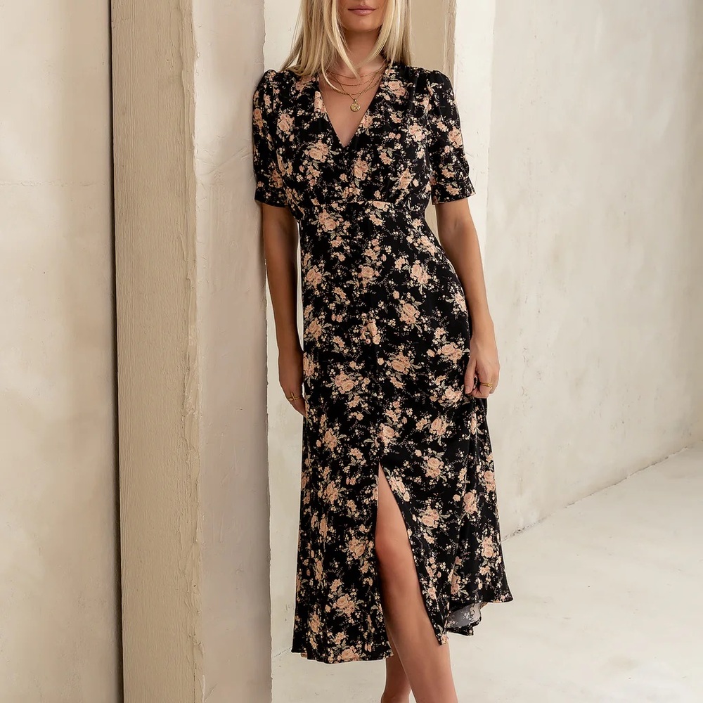 Böhme Jolie Floral Midi Dress